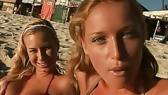 Spectacular Lesbian Blondes Get Anal Fucked and Facialized in an Outdoor Orgy