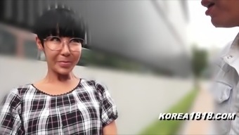Ugly Korean MILF with Glasses in Japan