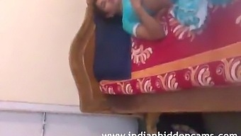 Mallu Bhabhi Naked, Blond Red Sari Toying With Her Indian Breasts.
