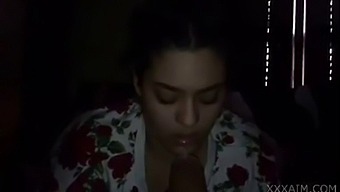 Interracial Porn Featuring A Hot Arab Girl Giving A Blowjob