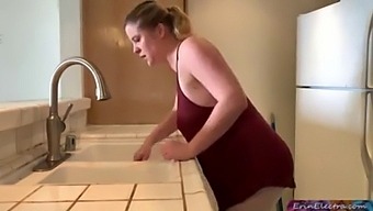 Teen And Mature Step Mom Share A Kitchen With Boy