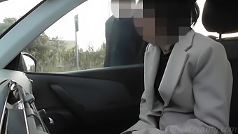 Public Sex With A French Wife In Public Car Park And Masturbating To A Verified Audience