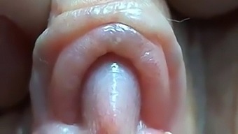 Girl Masturbating With Big Clitoris And Labia Lips