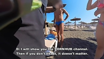 Italian Amateur Girl Gives Blowjob To Stranger In Nudist Beach