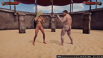 Ethan And Faye Engage In A Nude Fight Using Naked Fighter 3d Software.