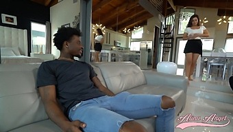 Alina Angel, The Stunning Milf, Enjoys Anal With A Young Black Man