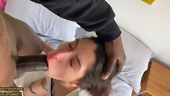 Amateur Skinny Girl Gets Her Tight Pussy Stretched By Big Black Cock