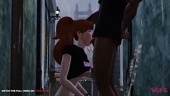 Makoto'S First Act Of Infidelity In A Public Setting, Featuring Street Sex