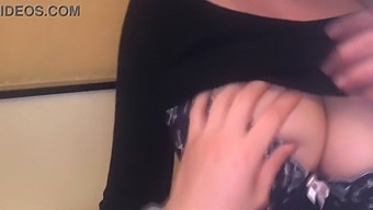 A Japanese Teenager With Large Breasts Has Her Bosom Touched