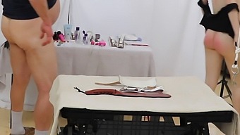 Two Stunning White Beauties Indulge In Bdsm, Oral Sex, And Facial Orgasms