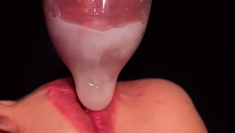 Intense Oral Shot: Watch Her Swallow Cum Like A Pro!