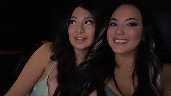 Amorous Latina Beauties Indulge In A Steamy Threesome With Their Ride-Sharing Driver