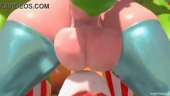 Princess Rosalina Futa Gives A Deep Blow Job And Gets An Orgasm